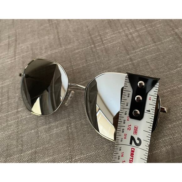 New Michael Korks MK1078 Oahu Womens Silver Clear Sunglasses